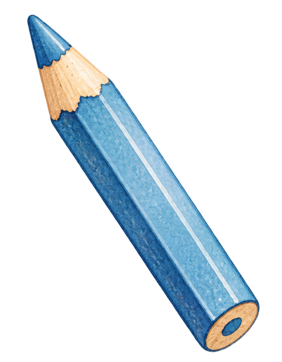 blue pencil